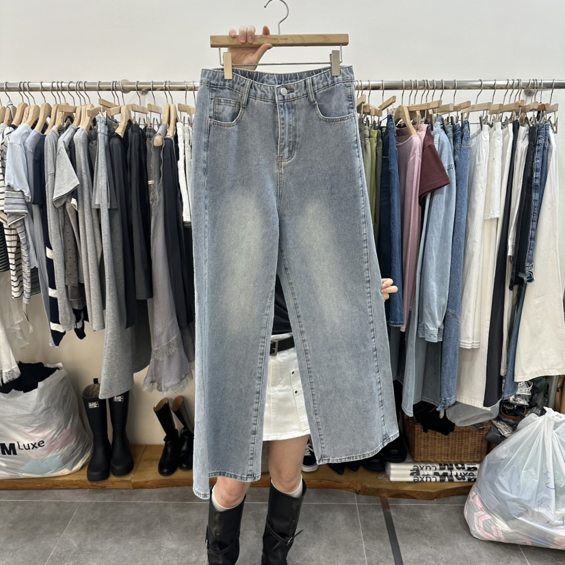 DELIGHT-L韓國直郵實拍女裝新品26春夏推薦時尚牛仔褲喇叭DELIGHT-L牛仔褲圖色1