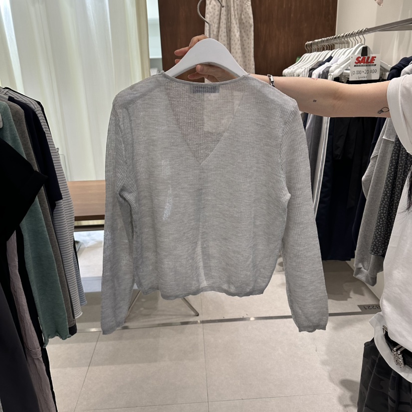 BUCKLE韓國直郵女士新款時尚推薦26春夏人氣針織衫亞麻開衫BUCKLE針織衫