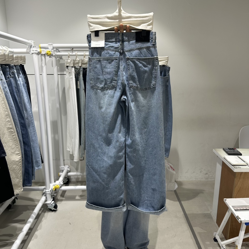 RPM/OVMUTE韓國東大門代購女士新款人氣26春夏職業牛仔褲RPM/OVMUTE牛仔褲