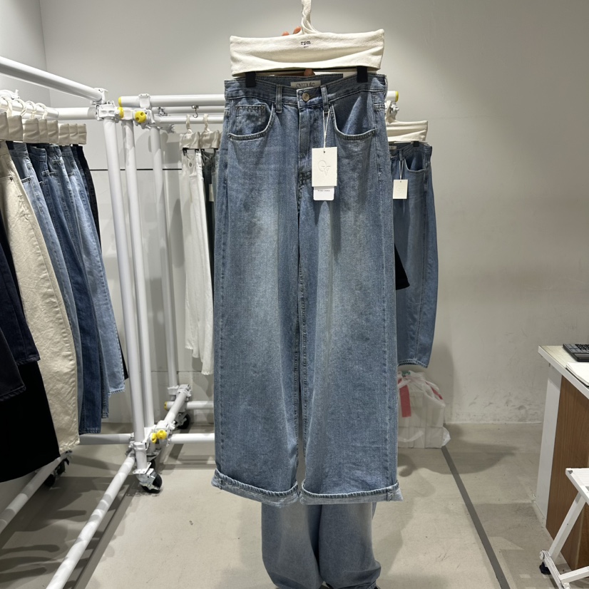 RPM/OVMUTE韓國東大門代購女士新款人氣26春夏職業牛仔褲RPM/OVMUTE牛仔褲圖色1