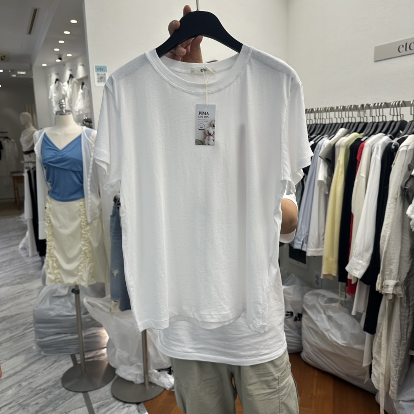 MOANA/ETC韓國直郵實拍女士新款熱賣職業休閑時尚26春夏T恤MOANA/ETCT恤圖色1白色