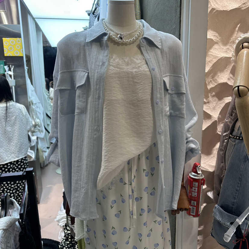 RUNWAY-런웨이韓國直郵實拍女士新款26春夏職業襯衫蕾絲衫RUNWAY襯衫/蕾絲衫