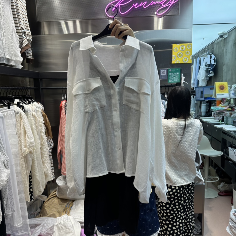 RUNWAY-런웨이韓國直郵實拍女士新款26春夏職業襯衫蕾絲衫RUNWAY襯衫/蕾絲衫圖色3