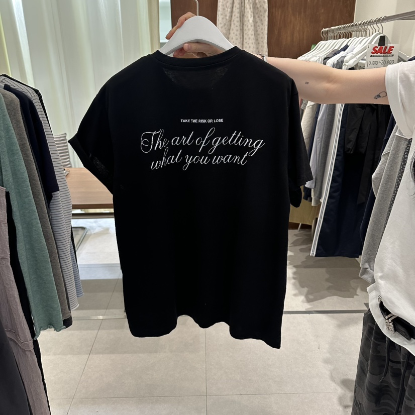 BUCKLE韓國直郵實拍女裝新品推薦熱賣職業26春夏T恤印花寬松BUCKLET恤