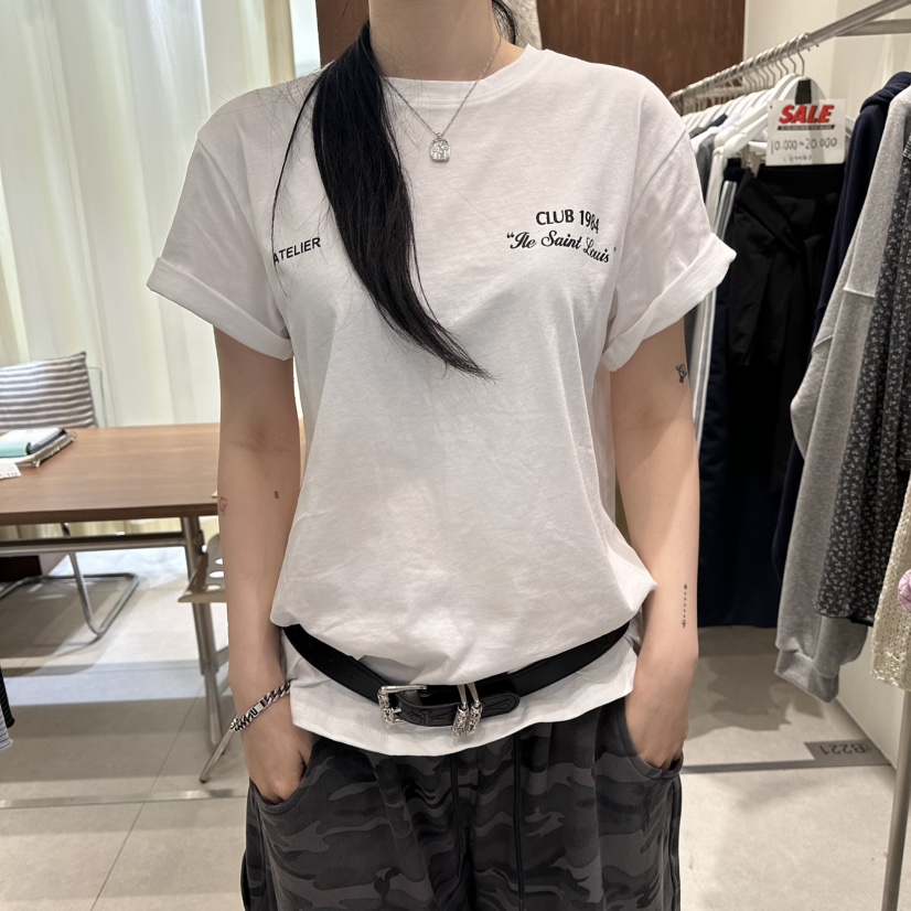 BUCKLE韓國直郵實拍女裝新品推薦熱賣職業26春夏T恤印花寬松BUCKLET恤