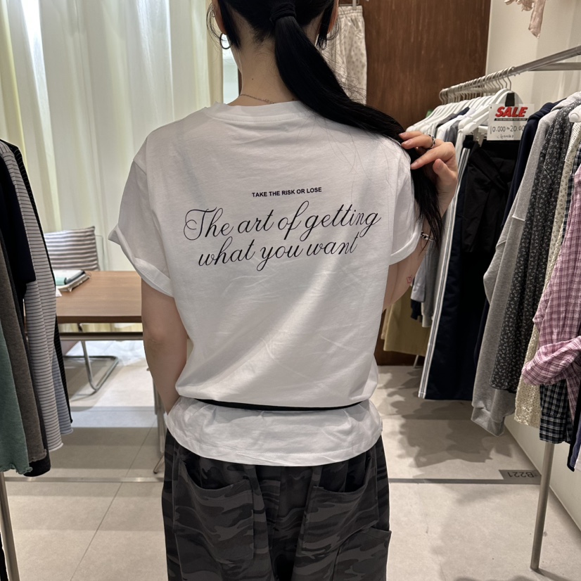 BUCKLE韓國直郵實拍女裝新品推薦熱賣職業26春夏T恤印花寬松BUCKLET恤