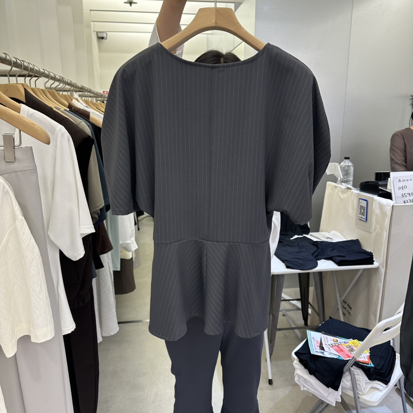 AMON韓國東大門直郵女士新品休閑時尚推薦襯衫蕾絲衫泡泡袖AMON襯衫/蕾絲衫