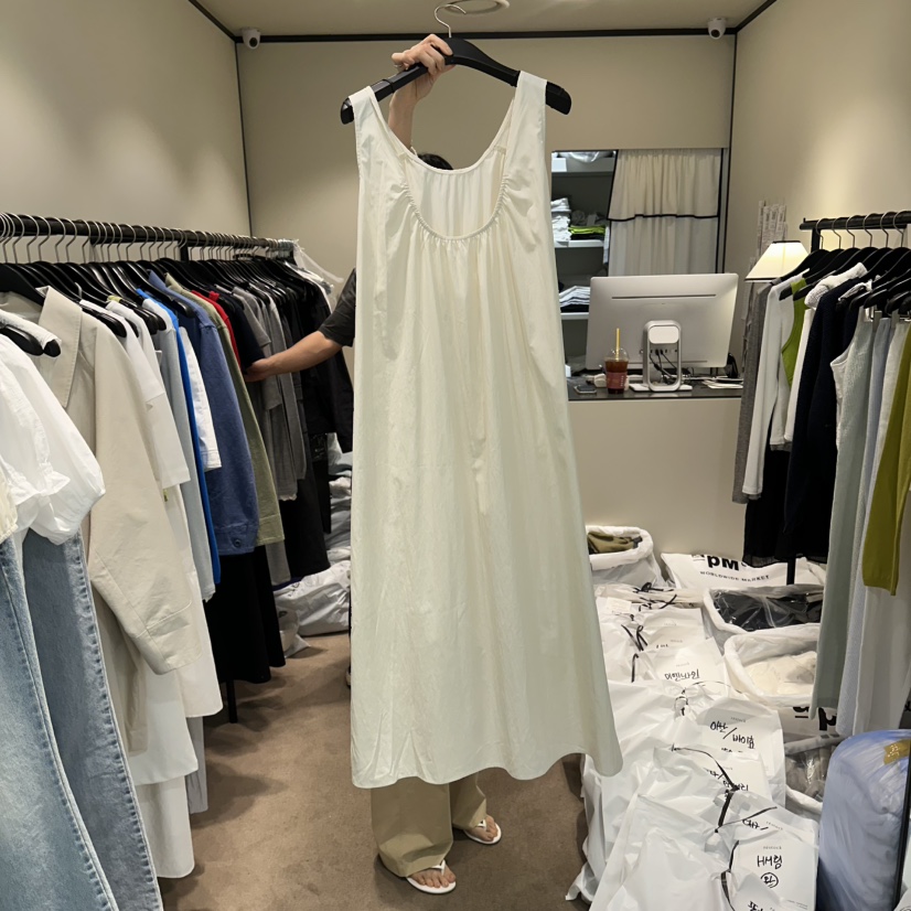 RE STOCK韓國直郵實拍女士新款休閑26春夏熱賣時尚連衣裙RE STOCK連衣裙