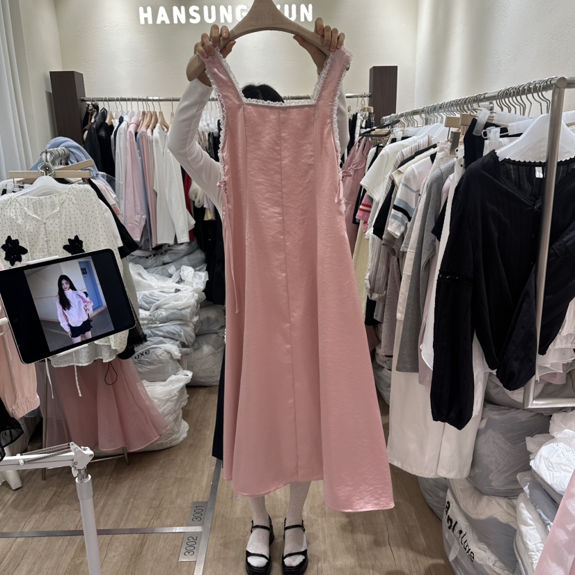 HANSUNGHYUN韓國東大門代購女裝新款26春夏時尚連衣裙蕾絲HANSUNGHYUN連衣裙