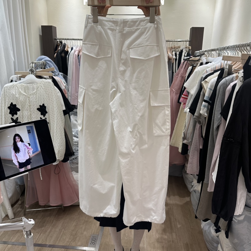 HANSUNGHYUN韓國東大門代購女士新品26春夏休閑褲工裝褲棉質HANSUNGHYUN休閑褲