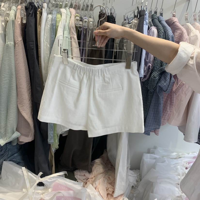 RIVEROOM韓國東大門直郵女士新品推薦時尚26春夏裙褲亞麻RIVEROOM裙褲