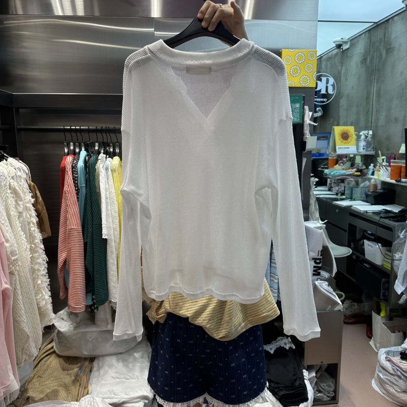 RUNWAY-런웨이韓國代購女士新款休閑人氣26春夏熱賣長袖T恤RUNWAY長袖T恤