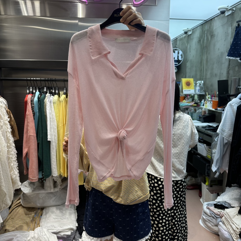 RUNWAY-런웨이韓國代購女士新款休閑人氣26春夏熱賣長袖T恤RUNWAY長袖T恤圖色1