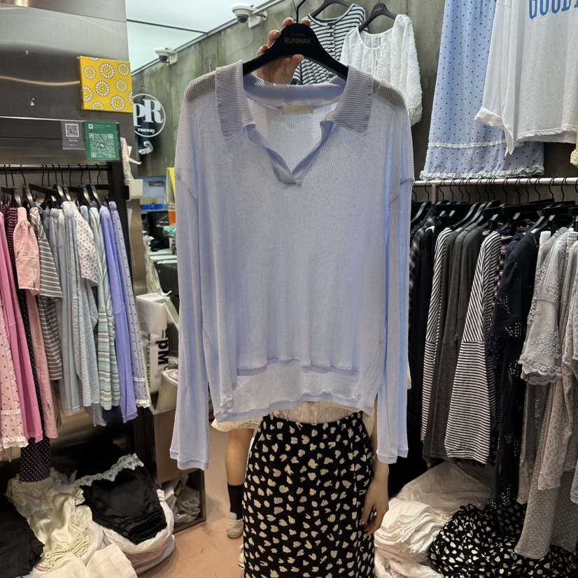 RUNWAY-런웨이韓國代購女士新款休閑人氣26春夏熱賣長袖T恤RUNWAY長袖T恤圖色3