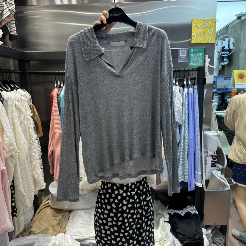 RUNWAY-런웨이韓國代購女士新款休閑人氣26春夏熱賣長袖T恤RUNWAY長袖T恤圖色5