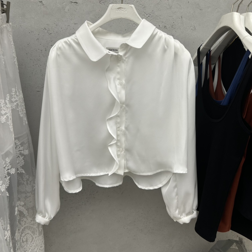 SIXTEEN韓國東大門直郵女裝新款熱賣職業26春夏襯衫蕾絲衫SIXTEEN襯衫/蕾絲衫圖色1