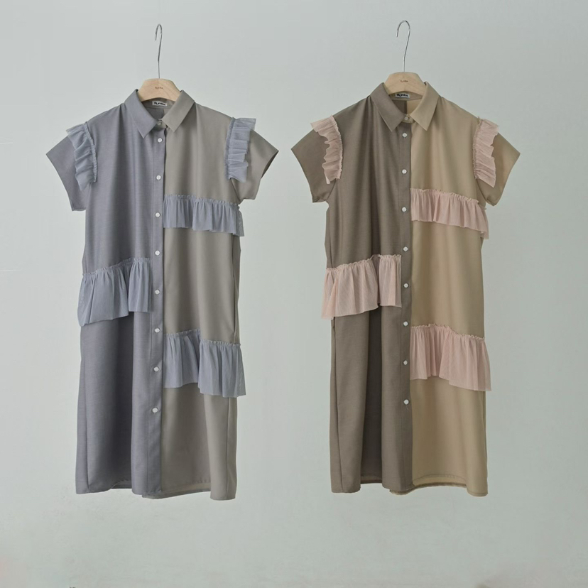 RUMBA韓國東大門代購女裝新品職業推薦時尚人氣連衣裙網狀RUMBA連衣裙