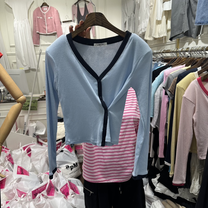 J.RITZY韓國直郵實拍女裝新款熱賣26春夏人氣時尚長袖T恤J.RITZY長袖T恤