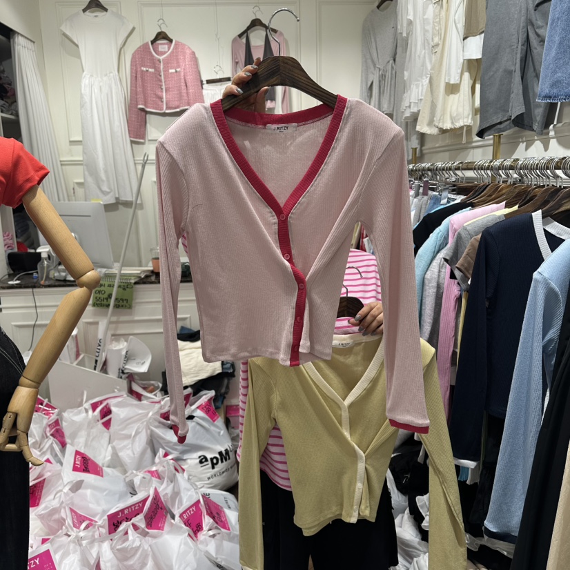 J.RITZY韓國直郵實拍女裝新款熱賣26春夏人氣時尚長袖T恤J.RITZY長袖T恤圖色2