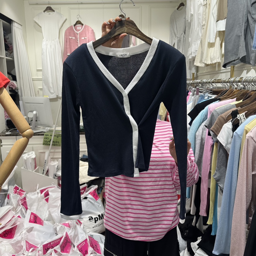 J.RITZY韓國直郵實拍女裝新款熱賣26春夏人氣時尚長袖T恤J.RITZY長袖T恤圖色4