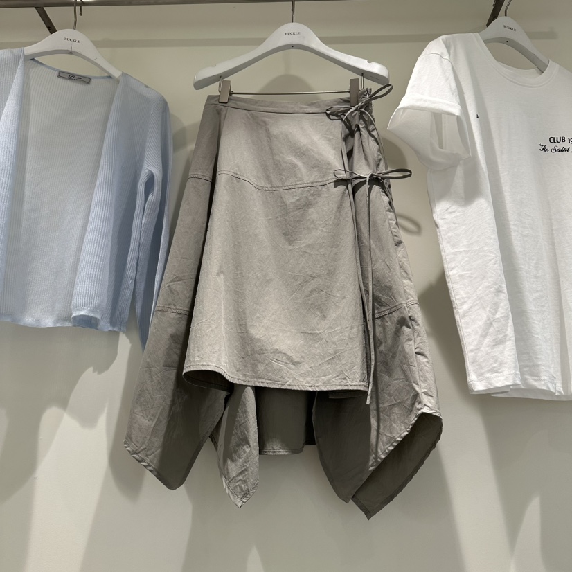 BUCKLE韓國代購女裝新品職業人氣推薦半身裙中短裙不對稱BUCKLE半身裙/中短裙圖色2