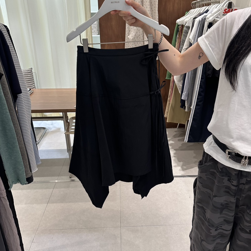 BUCKLE韓國代購女裝新品職業人氣推薦半身裙中短裙不對稱BUCKLE半身裙/中短裙圖色3