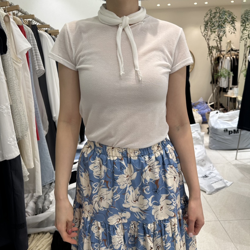 GRACIA韓國直郵女士新品人氣熱賣職業26春夏套裝含圍巾透明GRACIA套裝圖色2