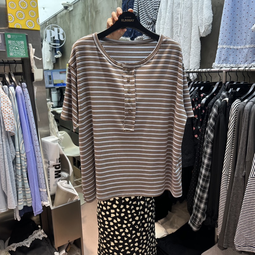 RUNWAY-런웨이韓國直郵女裝新款熱賣職業26春夏人氣推薦T恤RUNWAYT恤圖色2