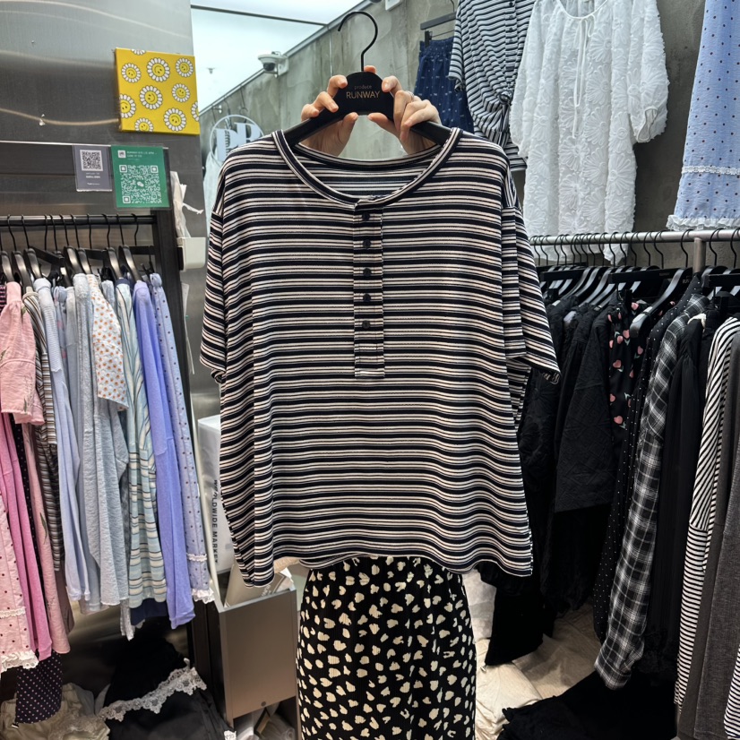 RUNWAY-런웨이韓國直郵女裝新款熱賣職業26春夏人氣推薦T恤RUNWAYT恤圖色3