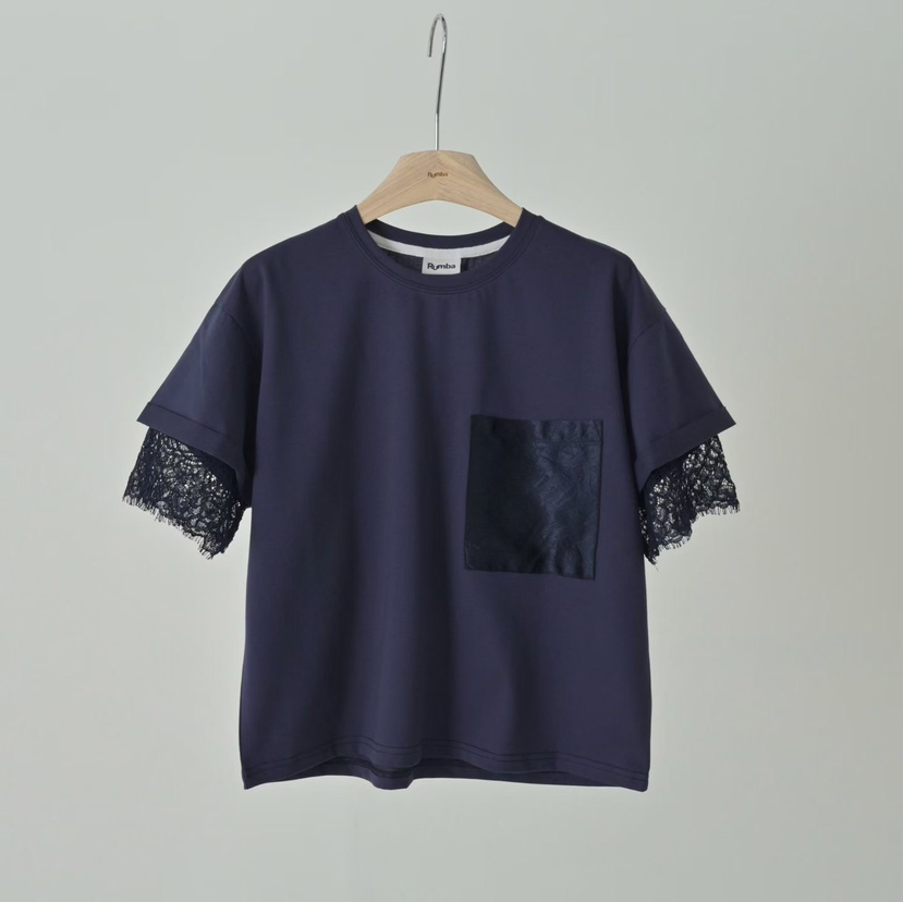 RUMBA韓國東大門直郵女裝新款推薦人氣職業26春夏T恤口袋RUMBAT恤圖色2