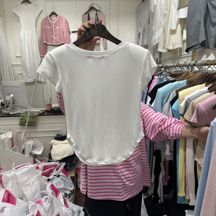 J.RITZY韓國東大門代購女裝新品人氣熱賣職業休閑時尚T恤J.RITZYT恤