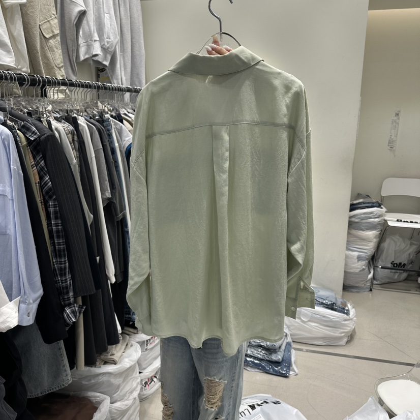 AT THE END韓國東大門直郵女裝新品26春夏職業襯衫蕾絲衫AT THE END襯衫/蕾絲衫