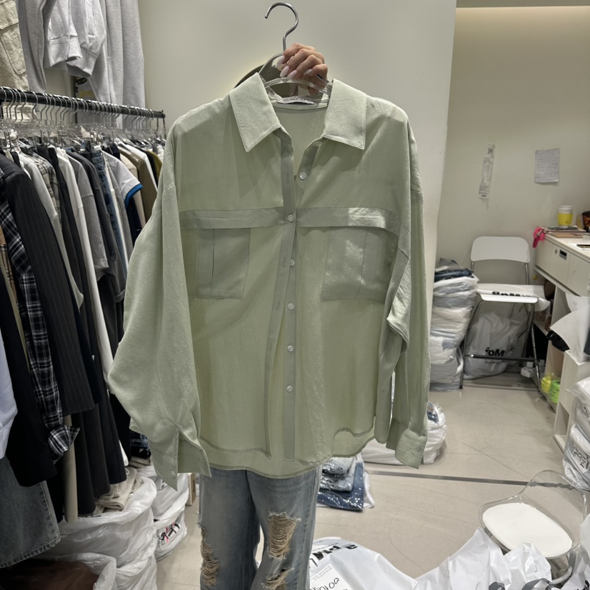 AT THE END韓國東大門直郵女裝新品26春夏職業襯衫蕾絲衫AT THE END襯衫/蕾絲衫圖色3