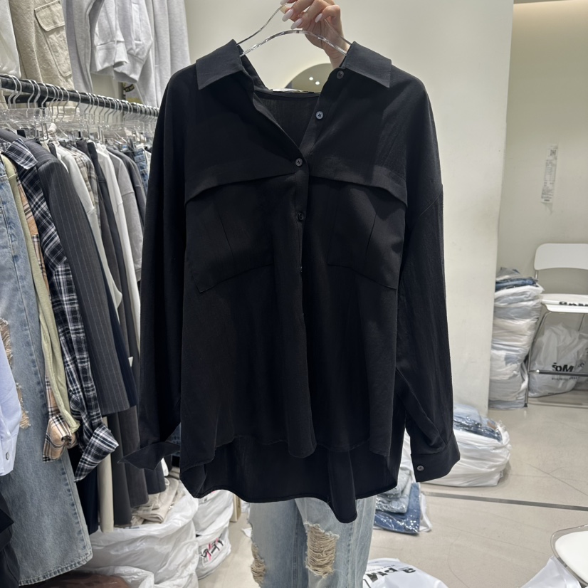 AT THE END韓國東大門直郵女裝新品26春夏職業襯衫蕾絲衫AT THE END襯衫/蕾絲衫圖色4