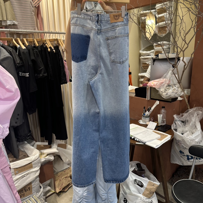 MIENNE韓國代購女士新品26春夏人氣職業時尚熱賣推薦牛仔褲MIENNE牛仔褲