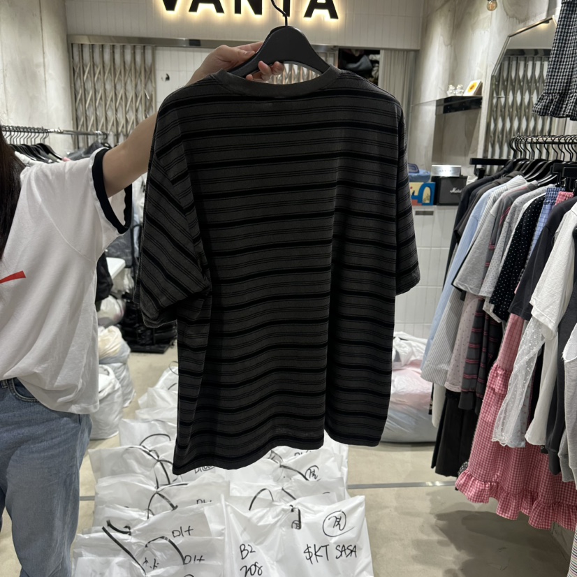 VANTA韓國直郵實拍女裝新款職業時尚人氣推薦26春夏T恤復古VANTAT恤