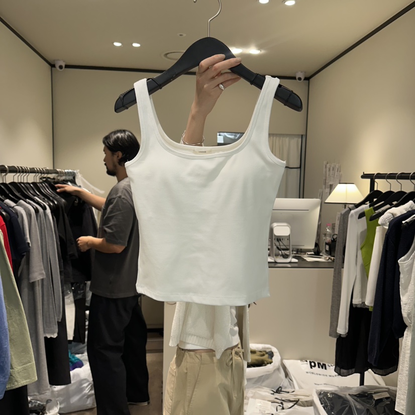 RE STOCK韓國代購女裝新款26春夏職業推薦休閑人氣吊帶背心RE STOCK吊帶/背心圖色1