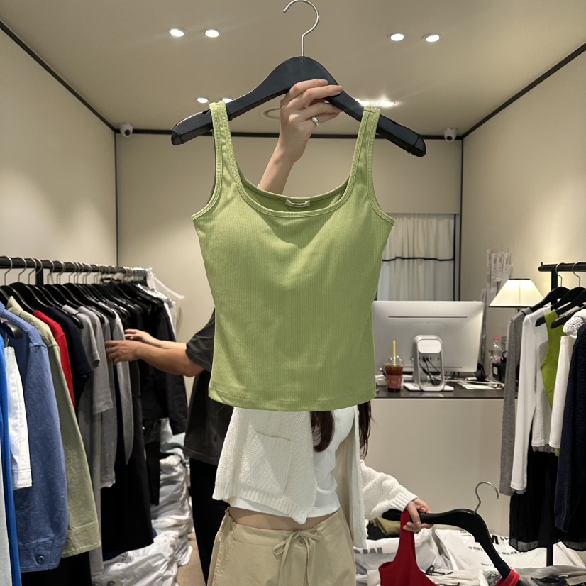 RE STOCK韓國代購女裝新款26春夏職業推薦休閑人氣吊帶背心RE STOCK吊帶/背心圖色3