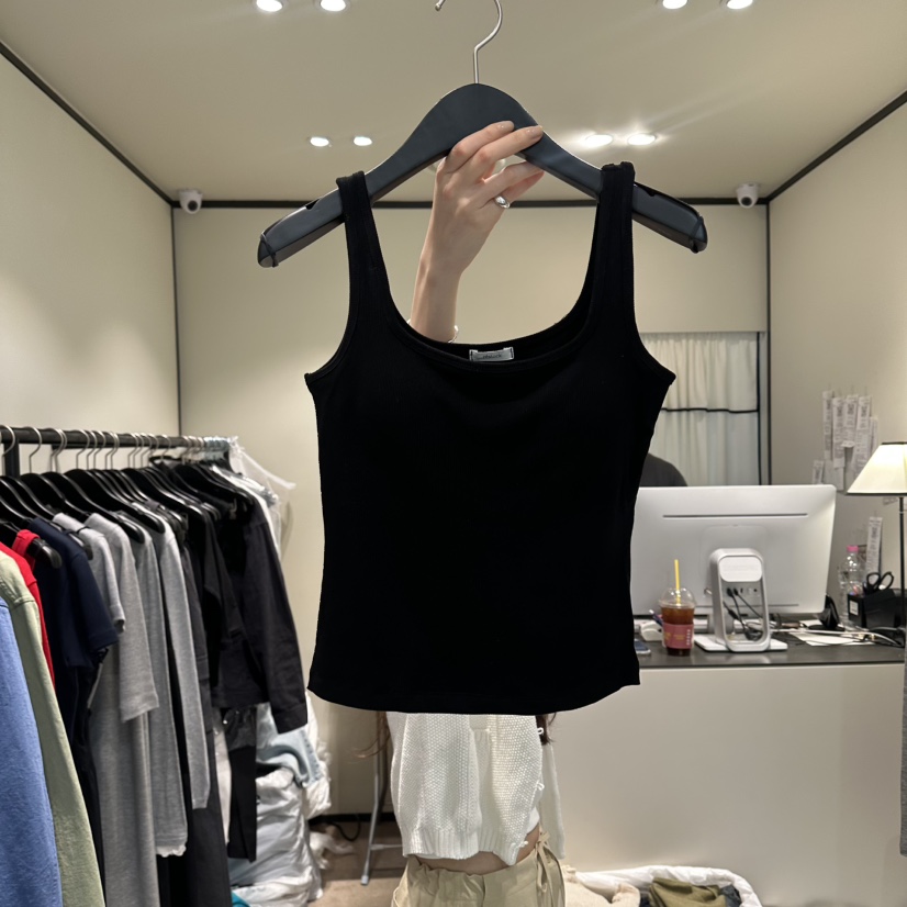 RE STOCK韓國代購女裝新款26春夏職業推薦休閑人氣吊帶背心RE STOCK吊帶/背心圖色4