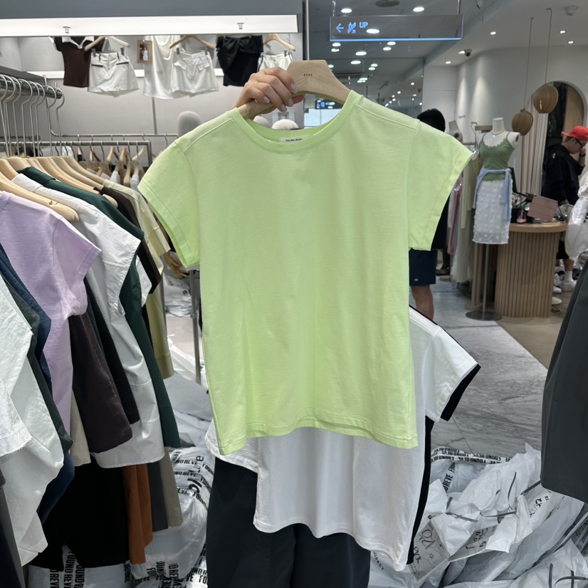 REVE-L韓國直郵女裝新款人氣職業熱賣推薦休閑時尚26春夏T恤REVE-LT恤圖色2