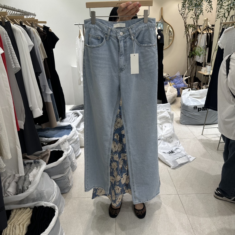 GRACIA韓國直郵女士新品熱賣人氣休閑時尚26春夏職業牛仔褲GRACIA牛仔褲圖色1