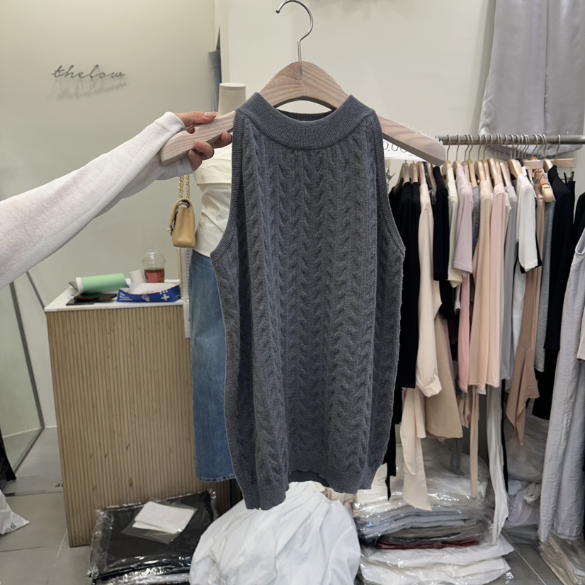 THE LOW韓國代購女裝新款職業時尚熱賣人氣26春夏吊帶背心THE LOW吊帶/背心圖色2