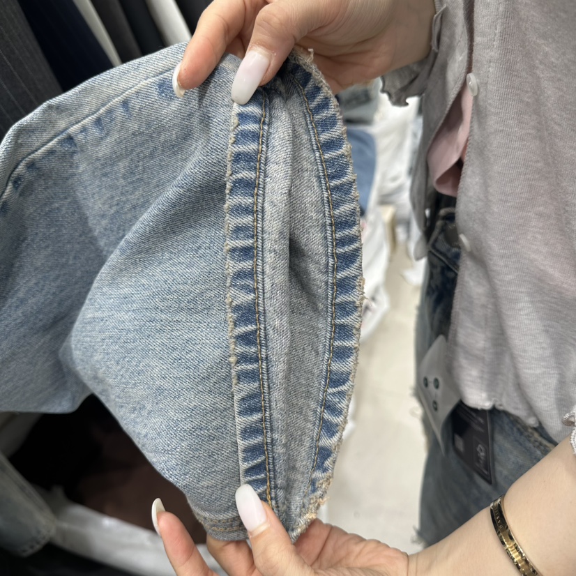 AT THE END韓國代購女士新款26春夏推薦時尚牛仔褲復古AT THE END牛仔褲