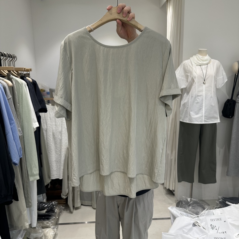 IRVINE韓國直郵實拍女士新品26春夏推薦休閑人氣襯衫蕾絲衫IRVINE襯衫/蕾絲衫圖色2