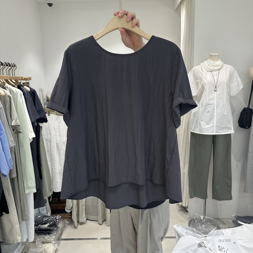 IRVINE韓國直郵實拍女士新品26春夏推薦休閑人氣襯衫蕾絲衫IRVINE襯衫/蕾絲衫圖色3