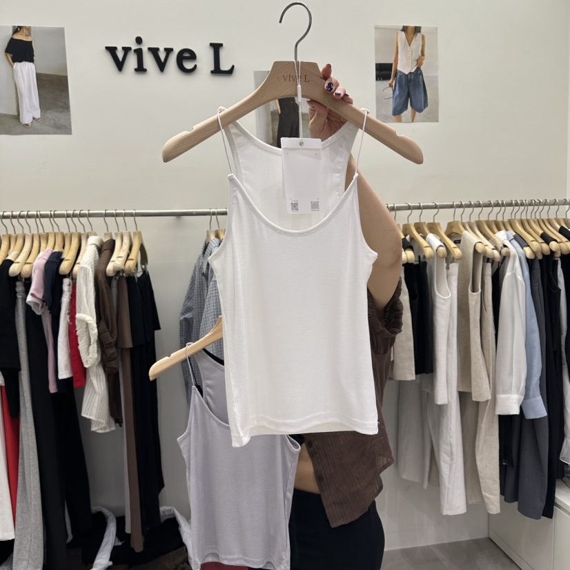 VIVEL韓國直郵實拍女士新款人氣熱賣26春夏推薦休閑吊帶背心VIVEL吊帶/背心圖色1