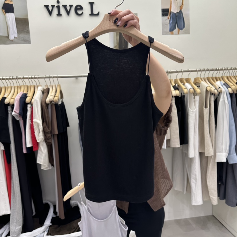 VIVEL韓國直郵實拍女士新款人氣熱賣26春夏推薦休閑吊帶背心VIVEL吊帶/背心圖色3