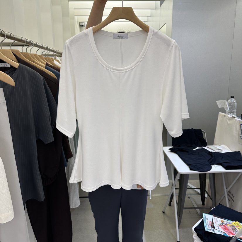 AMON韓國東大門直郵女士新品職業熱賣時尚休閑推薦人氣T恤AMONT恤圖色1