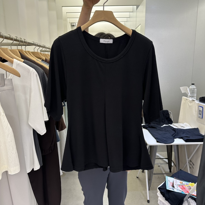 AMON韓國東大門直郵女士新品職業熱賣時尚休閑推薦人氣T恤AMONT恤圖色4