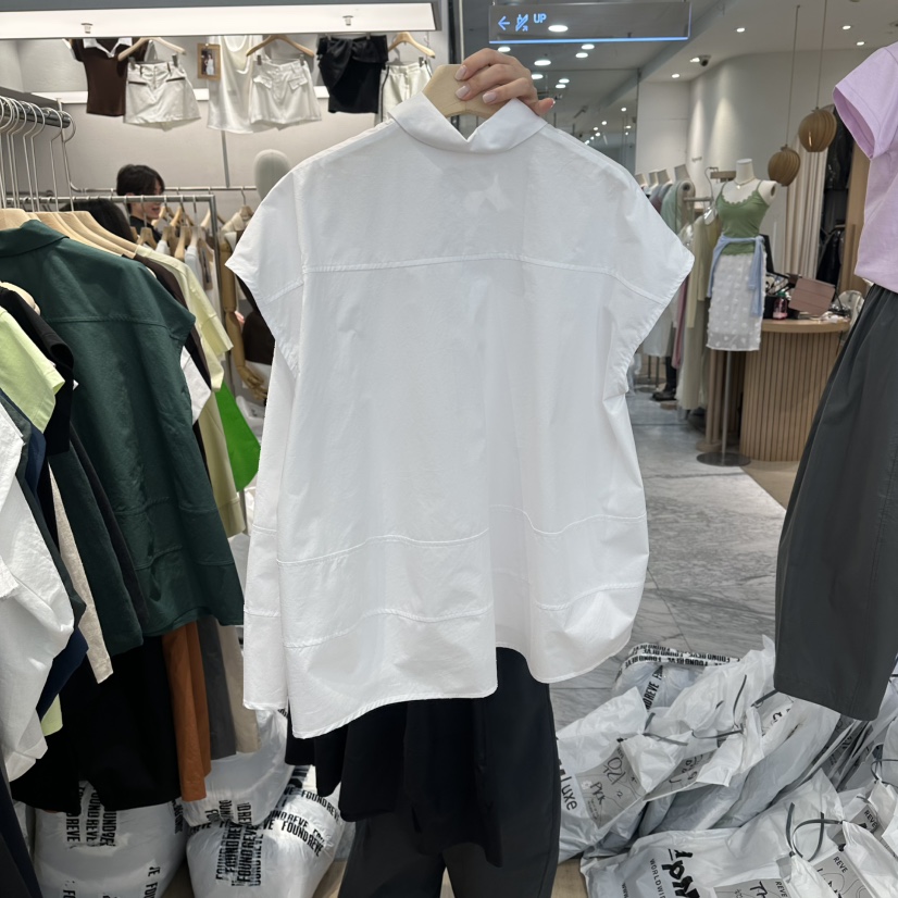 REVE-L韓國東大門直郵女士新品休閑人氣26春夏襯衫蕾絲衫REVE-L襯衫/蕾絲衫